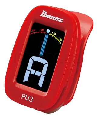Ibanez Pu3 Afinador Clip Cromatico Encendido Automatico Color Rojo