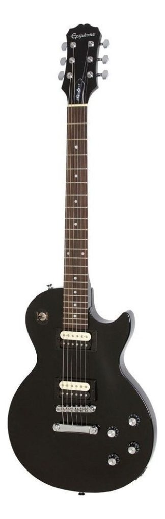 Guitarra Eléctrica EpiPhone Les Paul Studio Lt E1 Caoba Ebony Diapasón Palo De Rosa