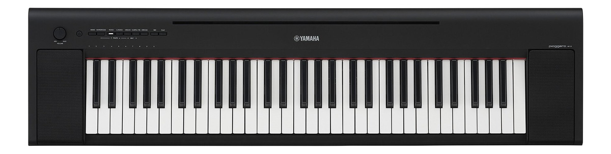 Teclado Portátil De 61 Teclas Yamaha Np15b Color Negro