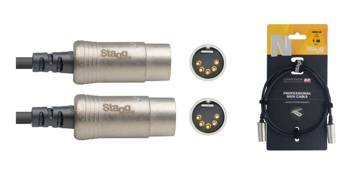 Stagg Nmd1r Cable Midi Midi 1 Metro