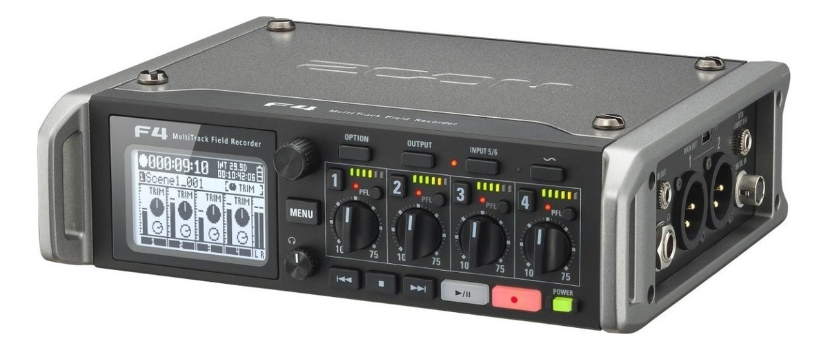 Zoom F4 Grabador Multipista Para Exteriores Multitrack Color Negro