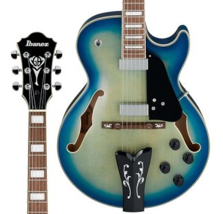 Ibanez Gb10em George Benson Guitarra Hollow Body Magic Touch Color Jet Blue Burst (gb 10em Jbb) Material Del Diapasón Bound Walnut Orientación De La Mano Diestro