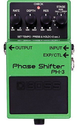 Pedal Boss Phase Shifter Ph3 Para Guitarra Color Verde