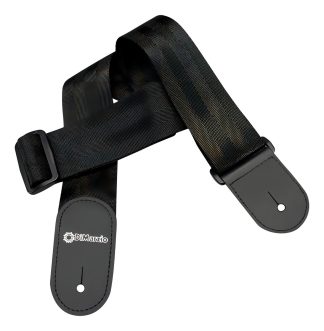 Dimarzio Dd3100n Correa Nylon Seatbelt Correa Guitarra Bajo Negro Animal Print