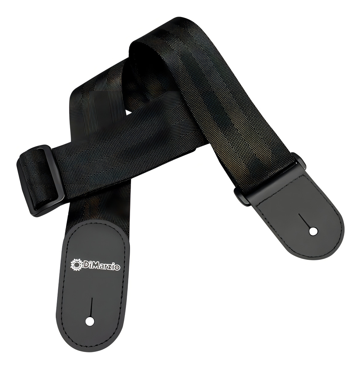 Dimarzio Dd3100n Correa Nylon Seatbelt Correa Guitarra Bajo Negro Animal Print