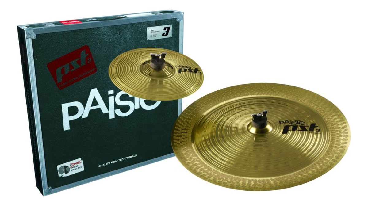 Set De Platillos Paiste Pst3 Efx Splash 10 China 18 Bronze