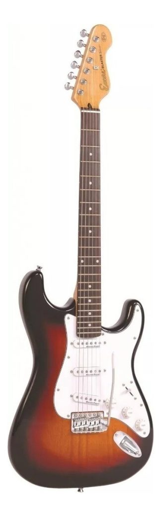 Guitarra Eléctrica Encore E6-sb Sunburst Brillante 22 Trastes Palo Rosa