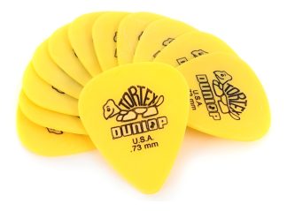 Jim Dunlop 418p 0.73 Tortex Standard Pack 12 Puas