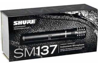 Microfono Condeser Shure Sm137 Para Vientos Coros Percusion Color Negro