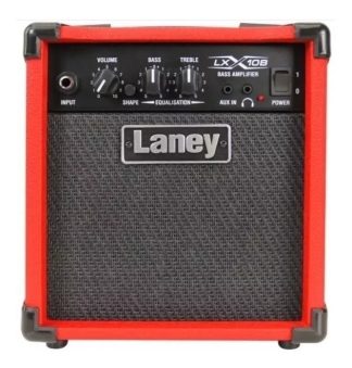 Amplificador Laney Lx Lx10b Transistor Para Bajo De 10w Color Rojo