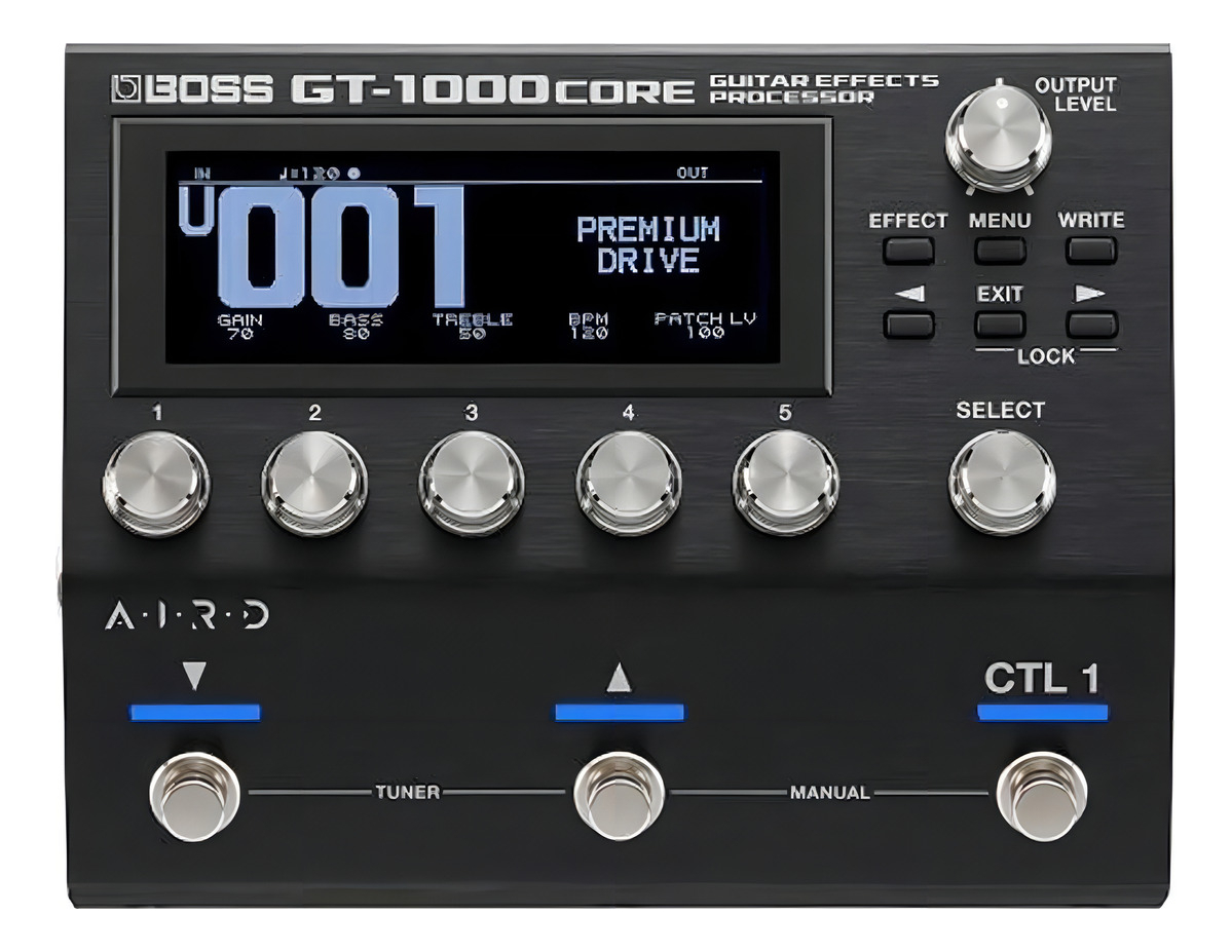 Pedal De Efecto Boss Guitar Effects Processor Gt-1000core Negro