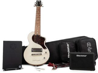 Guitarra Mini Blackstar Carry-on Gtr Pack Deluxe Diestro Gloss Blanco 19 Trastes