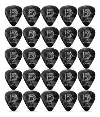 Daddario Pack 25 Puas Celuloide Perlado Medium 0.70