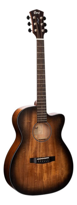 Guitarra Acústica Cort Core-oc Para Diestros Open Pore Black Burst Poro Abierto