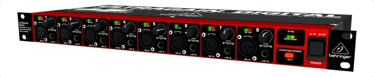 Preamplificador Behringer Ada8200 Phono De 8 Canales