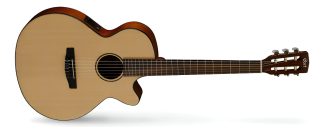 Guitarra Electroacustica Cort Cec3 Color Natural Material Del Diapasón Ovangkol Orientación De La Mano Diestro