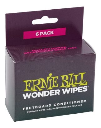 Ernie Ball 4276 Pack 6 Paños Descartables Limpieza Fretboard