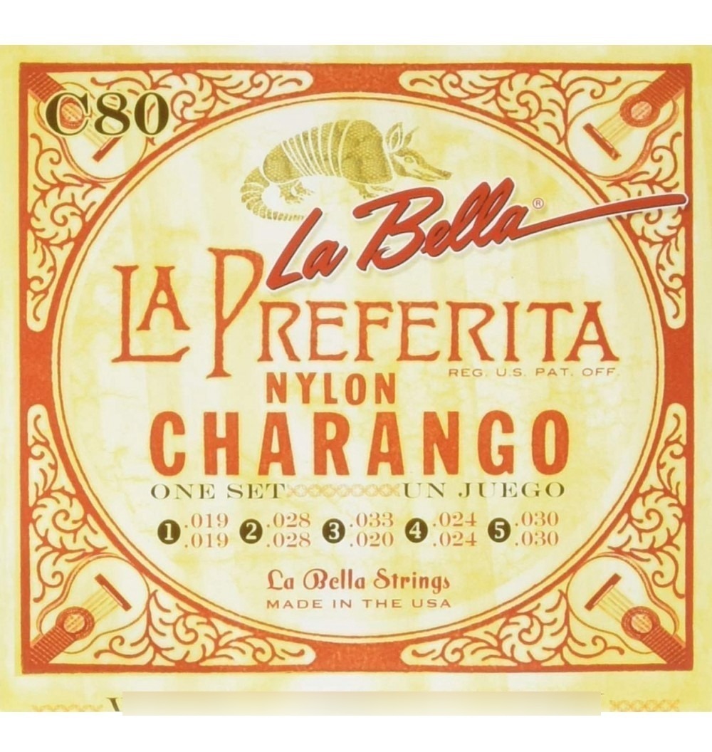 La Bella C80 Encordado Para Charango Nylon