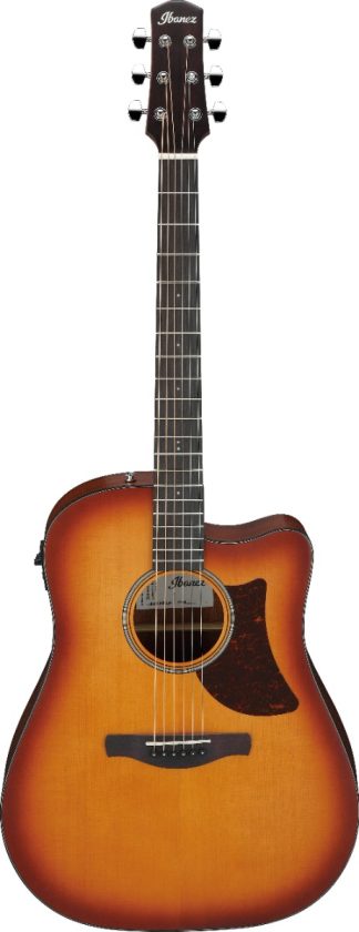 Guitarra Electroacustica Ibanez Aad50ce Light Brown Sunburst Lbs: Sunburst Marrón Claro Diestro Dreadnought