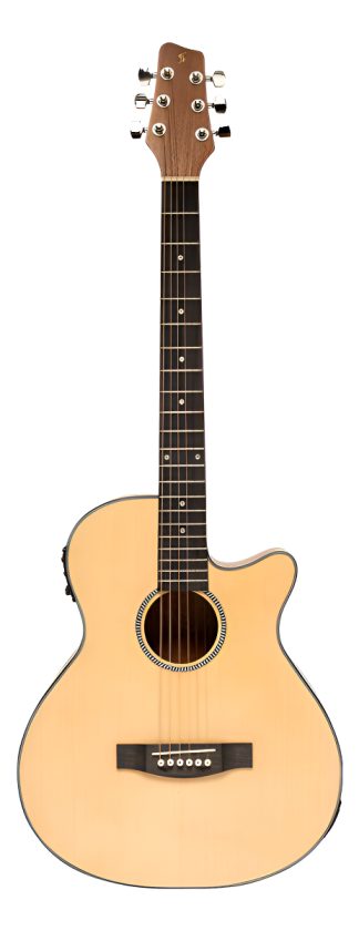 Stagg Sa25ace Pino Guitarra Electro Acustica Auditorium