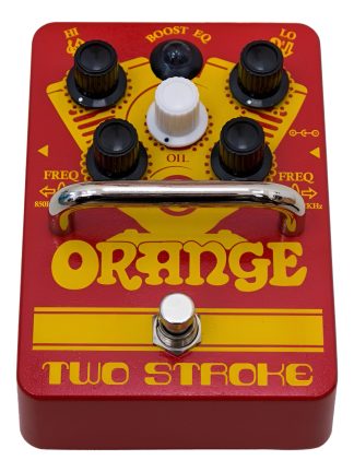 Orange Two Stroke Clean Boost Booster Pedal