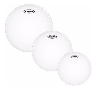 Evans G2 Set Parches Pinstripe Clear 12 13 16 Capa Doble