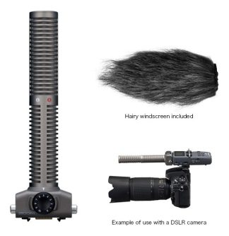 Zoom Ssh6 Stereo Shotgun Microfono Zoom H5 H6 Color Gris