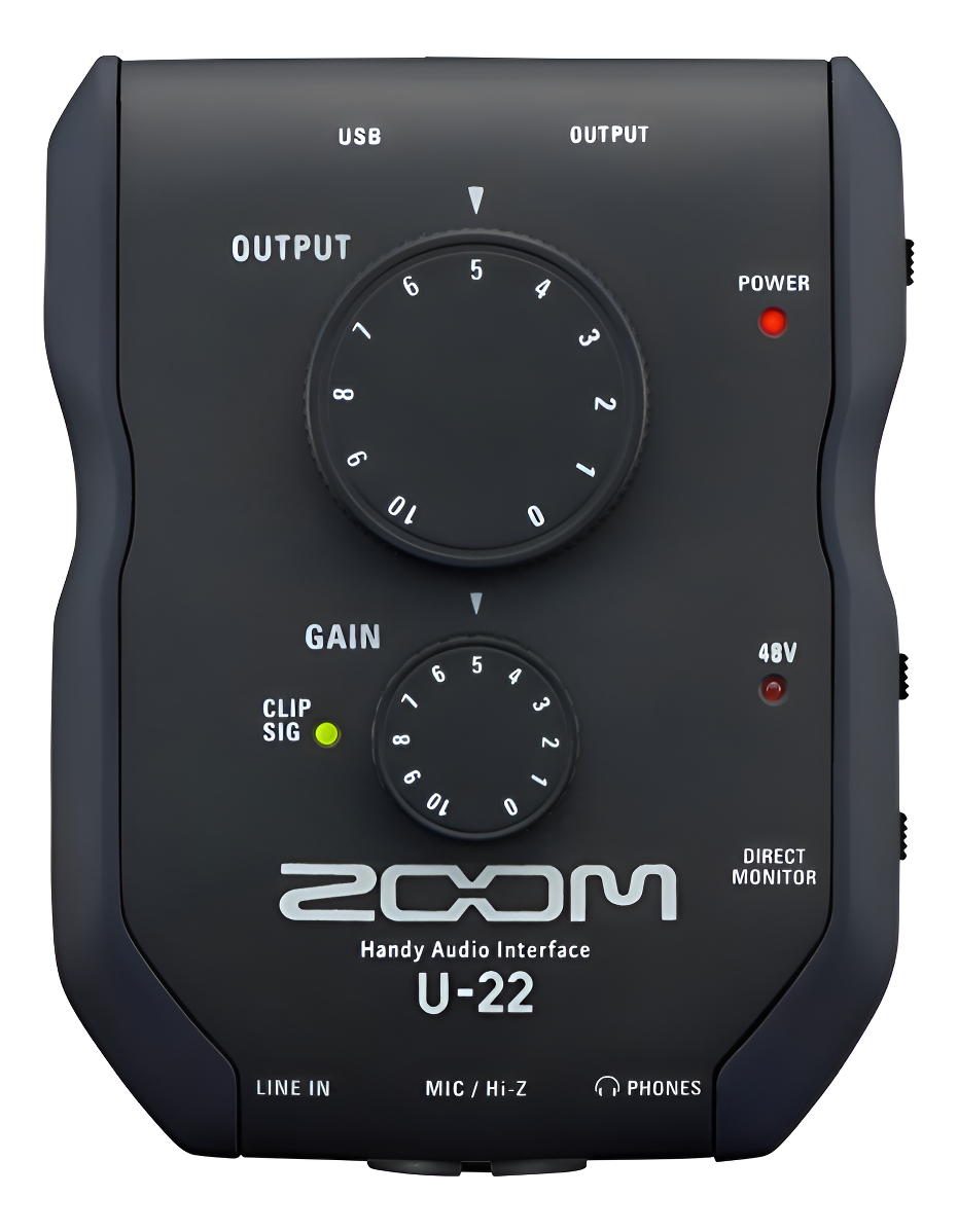 Zoom U22 Placa De Sonido Portatil 2 Canales 1 Preamp