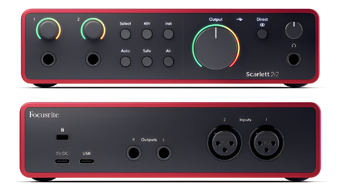 Focusrite Scarlett 2i2 4th Gen Placa De Sonido 2 Canales