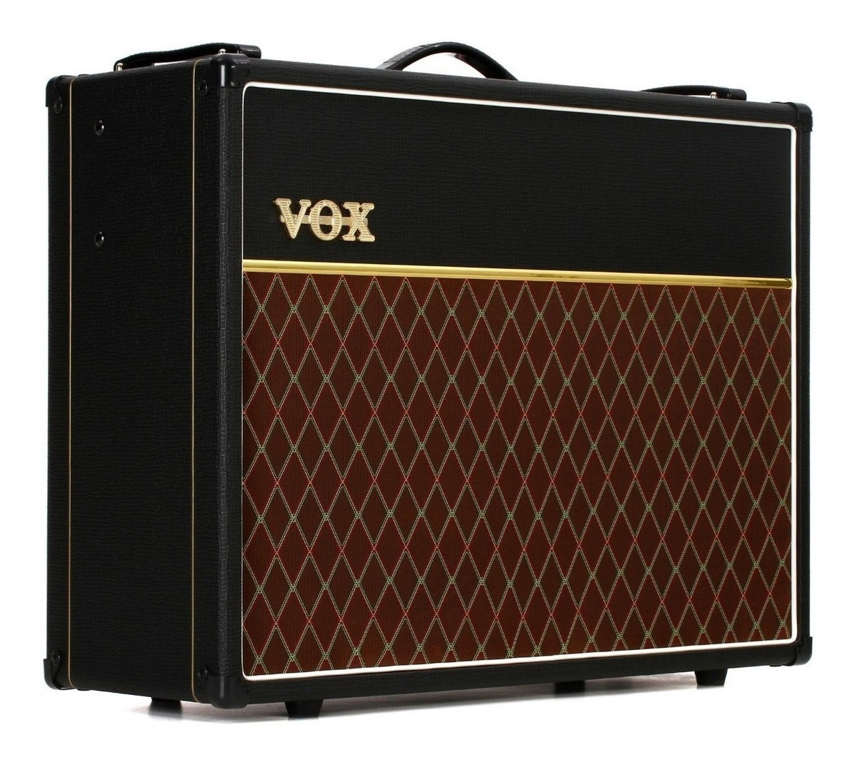 Amplificador Vox Custom Series Ac30c2x Valvular Para Guitarra De 30w Color Negro/marrón