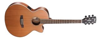 Cort Sfx Ced Guitarra Electro Acustica Fishman Cedro Solido