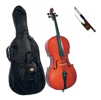 Cervini Hc100 Cello 1/4 Estudio Estuche Arco Resina