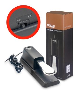 Stagg Susped10 Pedal Sustain Tipo Piano Doble Polaridad
