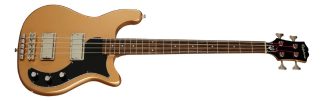 EpiPhone Embassy Bajo Electrico 4 Cuerdas Acabado Del Cuerpo Brillante Color Smoked Almond Metallic Orientación De La Mano Diestro