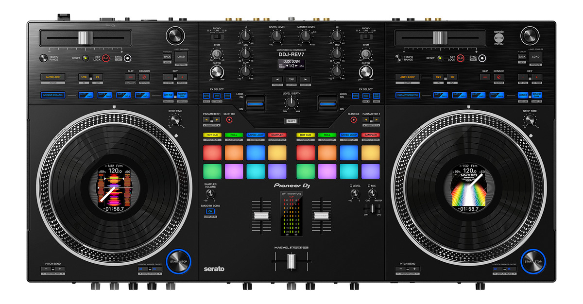 Controlador Dj Pioneer Ddj-rev7 Negro De 2 Canales