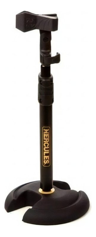 Hercules Ms100b Stand Base De Mesa Para Micrófono Podcast Color Negro