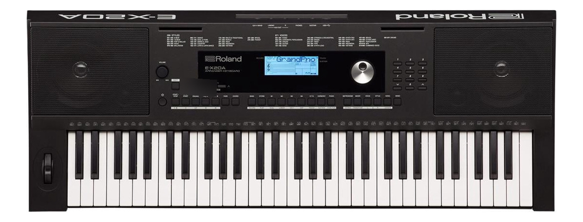 Roland Ex20a Teclado 5 Octavas Sensitivo 61 Teclas Arranger Negro