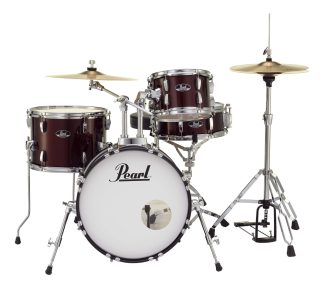 Pearl Roadshow Bateria 4 Cuerpos Bombo 18 Fierros Platillos
