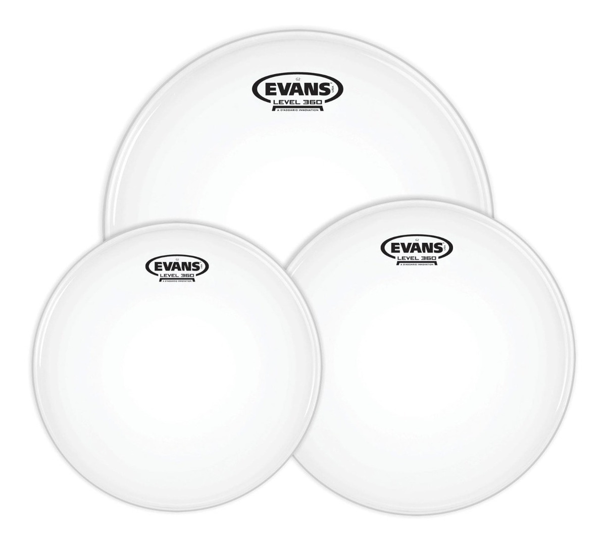 Evans Set Parches G2 12 13 16 Coated Arenado Capa Doble