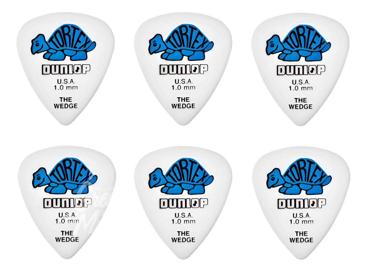Dunlop 424r 1.0 Pack De 6 Puas Tortex Weidge