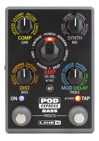 Line 6 Pod Express Bass Pedalera Portatil Para Bajo Looper