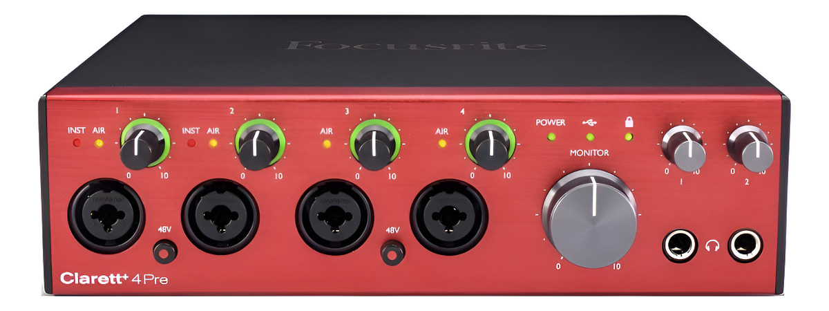 Focusrite Clarett+ 4 Pre Usb Placa De Sonido 18x8