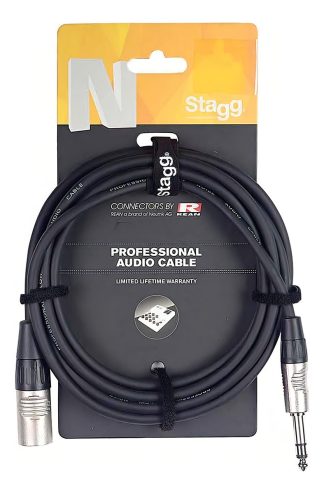 Cable Canon Macho A Plug Stereo 6 Metros Stagg Nac6psxmr