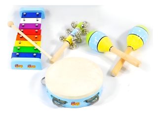 Knight Jb565 Set Percusion Para Niños Pandereta Maracas