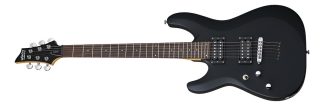 Schecter C6 Deluxe Lh Guitarra Zurda Thru Body Satin Black