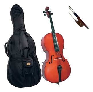 Cervini Hc100 Cello 1/2 Estudio Estuche Arco Resina