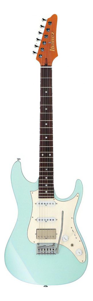 Guitarra Eléctrica Ibanez Prestige Az 2204n Awd/c Stratocaster De Cuerpo De Aliso Mint Green Brillante