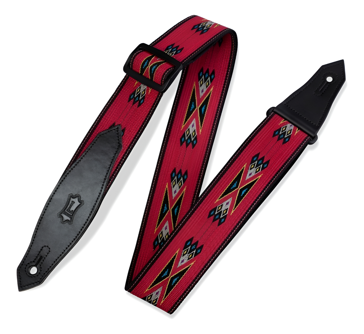 Levys Mssn80 Correa Guitarra Bajo Tejida Jacquard Polipropil