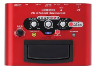 Pedal De Efecto Boss Vocal Effects Vocal Harmonist Ve-2 Rojo