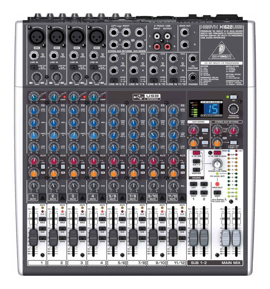Consola Behringer X1622usb Xenyx De Mezcla